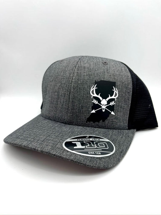 Any State Deer Skull and Arrows Snap Back Hat | Bow Hunting | Deer | Buck |