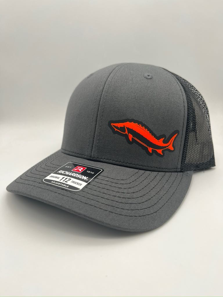 Sturgeon Fishing Snapback Hat – Custom State | Adjustable Trucker Cap | Multiple Color Options