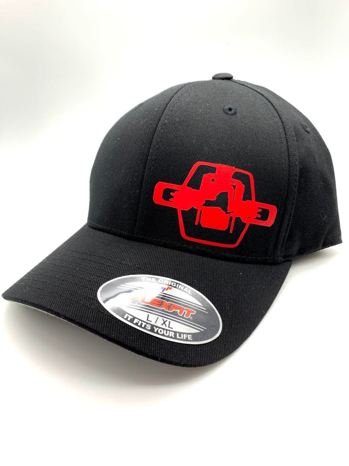 Any State Foothold Trap Fitted Flexfit Black Hat