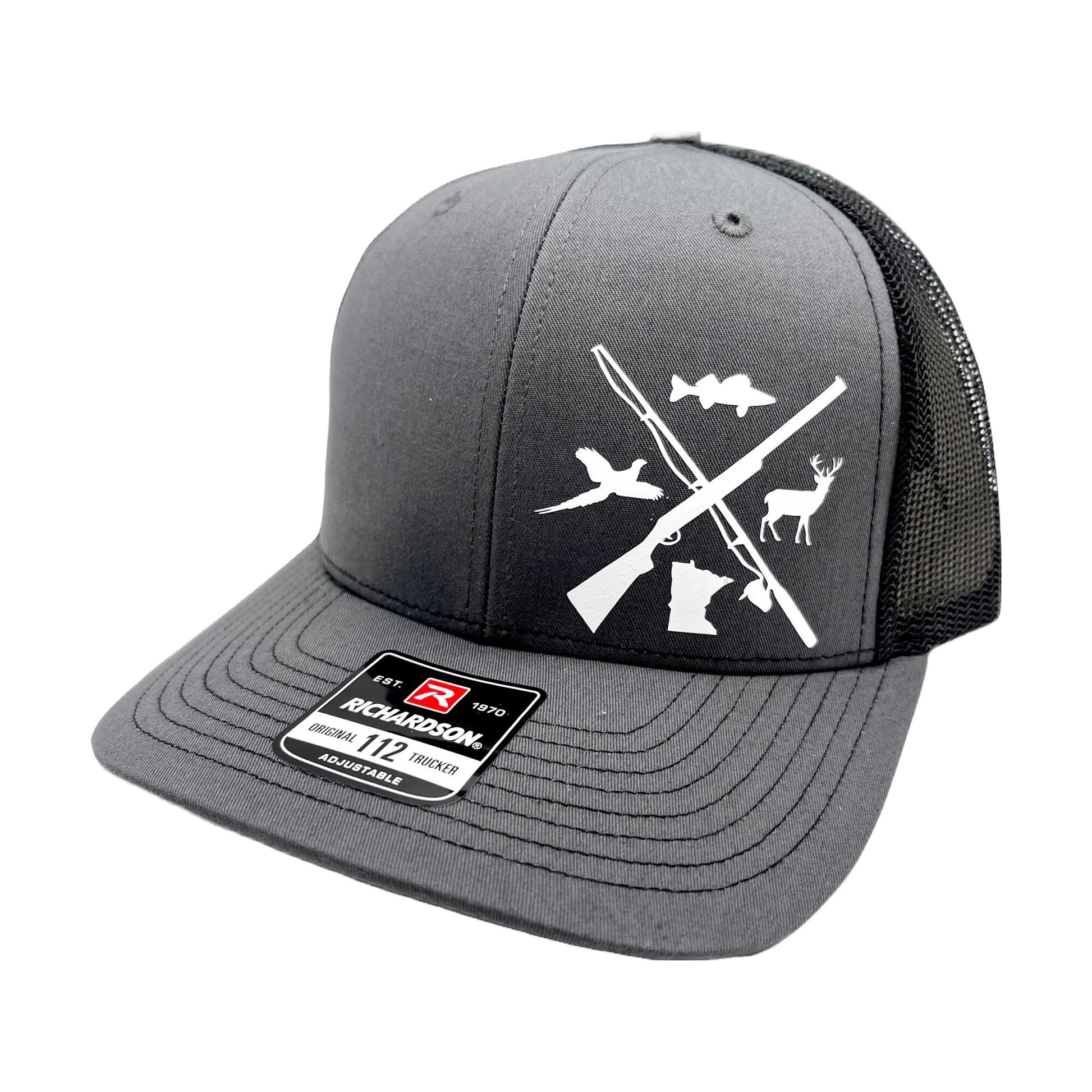 State Pheasant/Buck/Walleye Snap Back Adjustable Hat Hunting and Fishing
