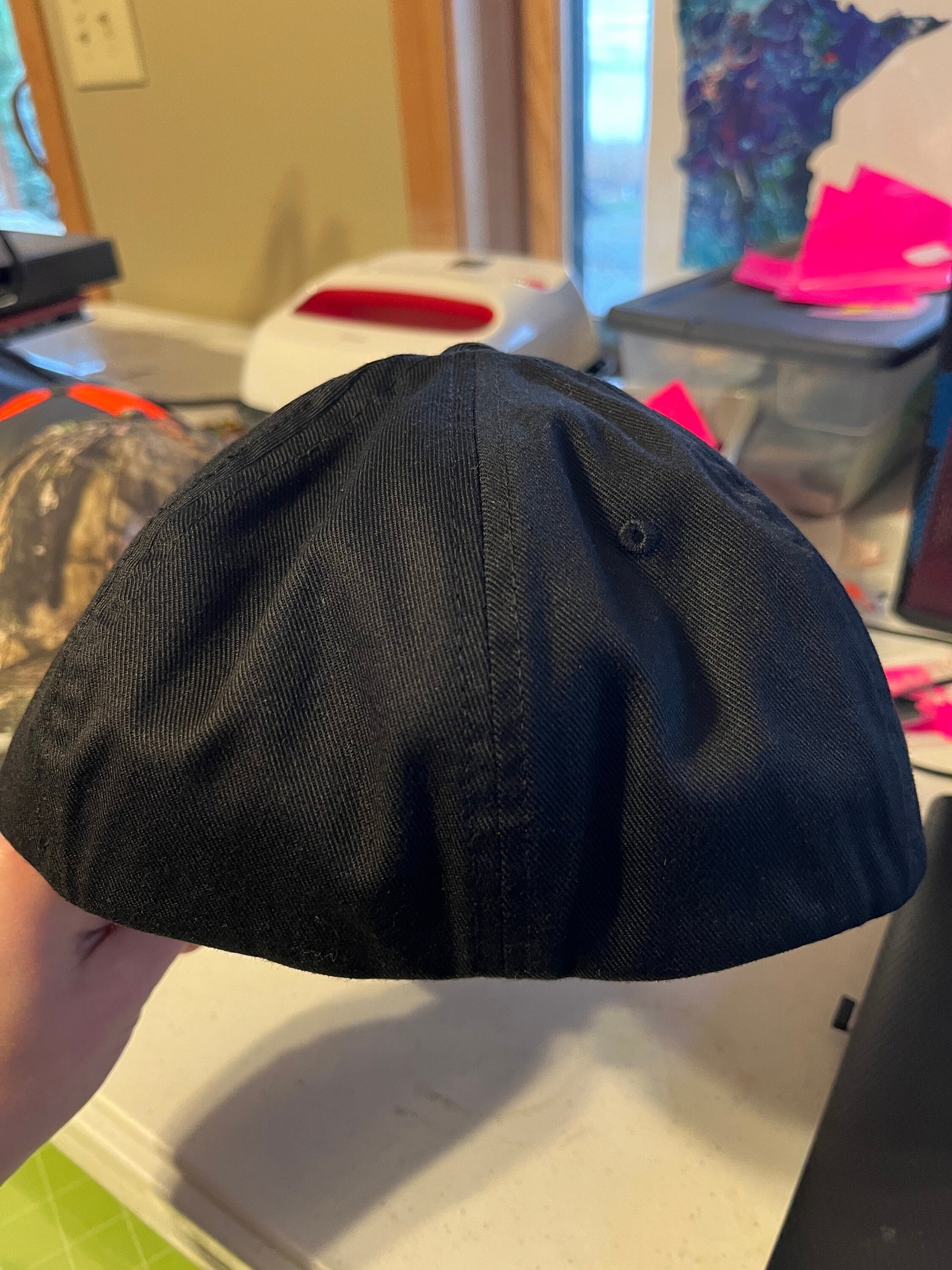 Any State Deer Hunting Firearm Black Fitted Flexfit Hat in 3 Sizes