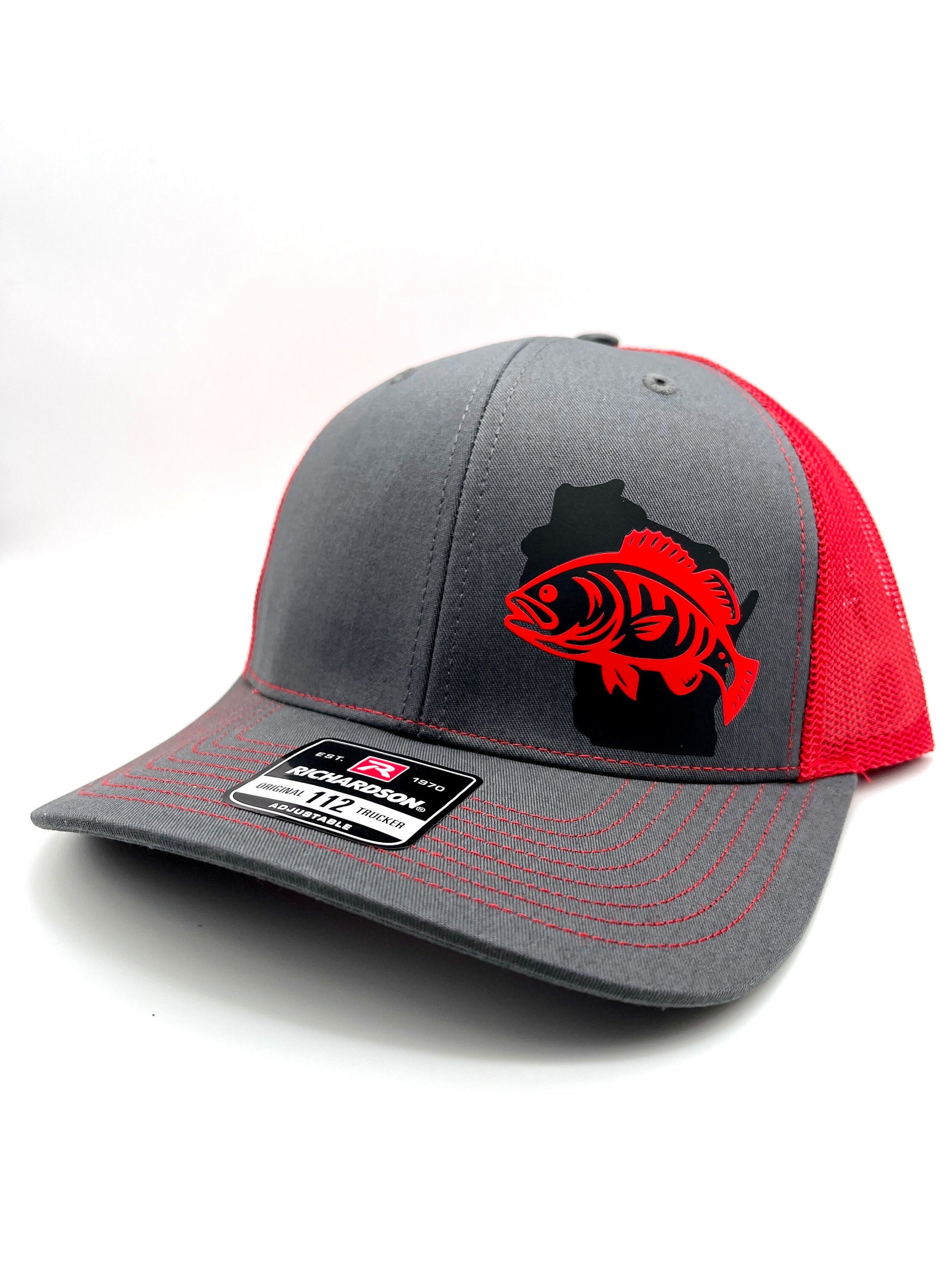 Small Mouth Bass Fishing Snap Back Adjustable Hat with Multiple Hat Options