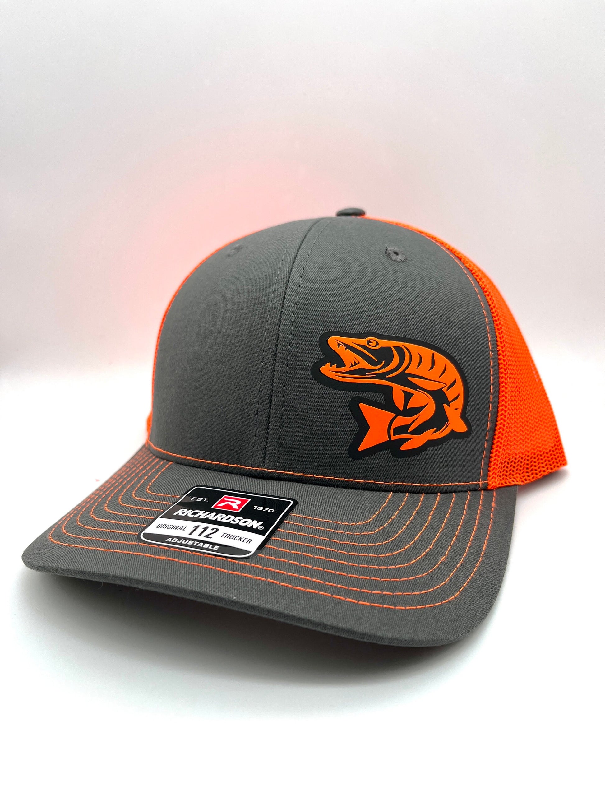 Musky Fishing SnapBack Adjustable Hat with multiple hat color options