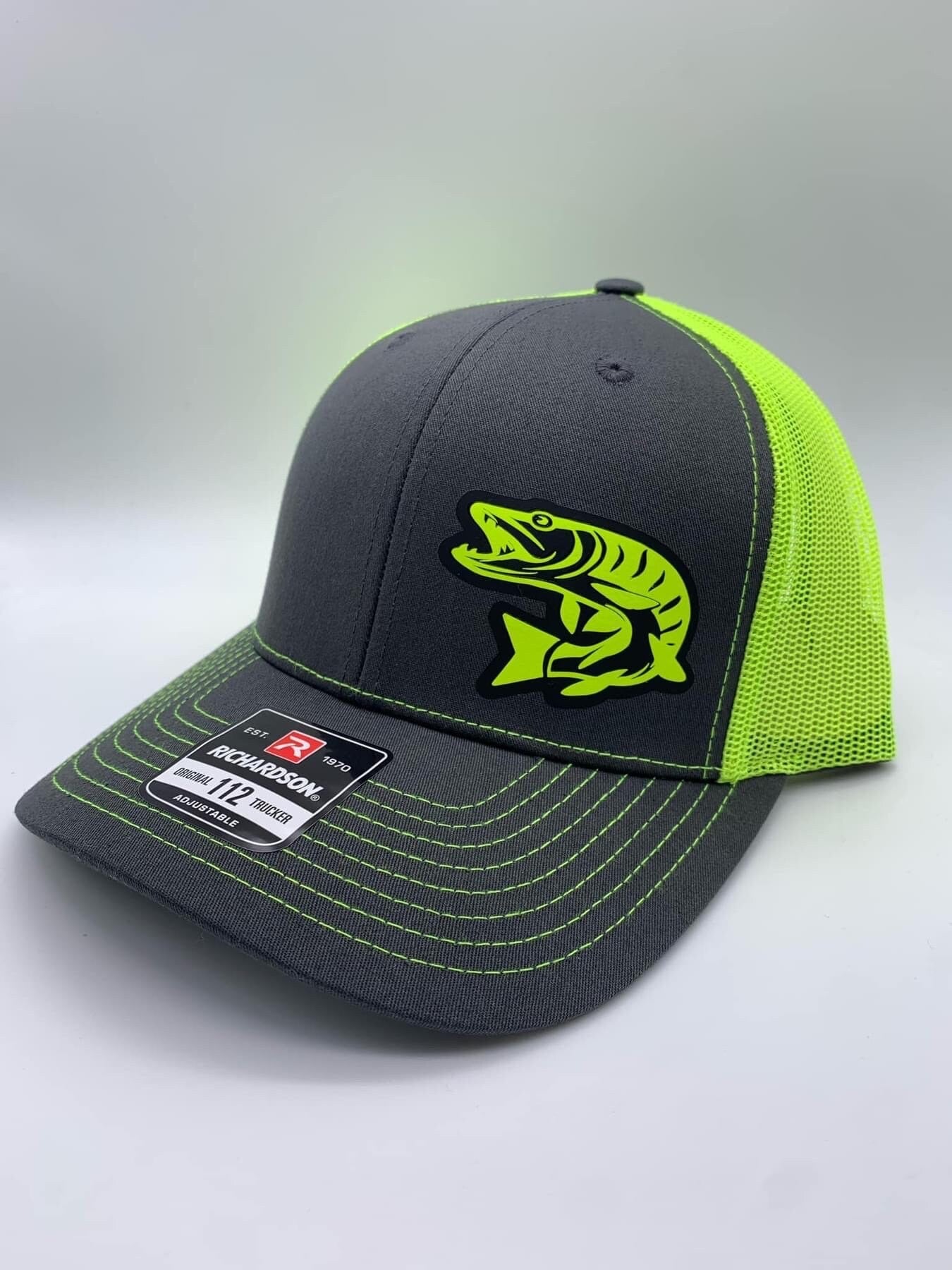 Musky Fishing SnapBack Adjustable Hat with multiple hat color options