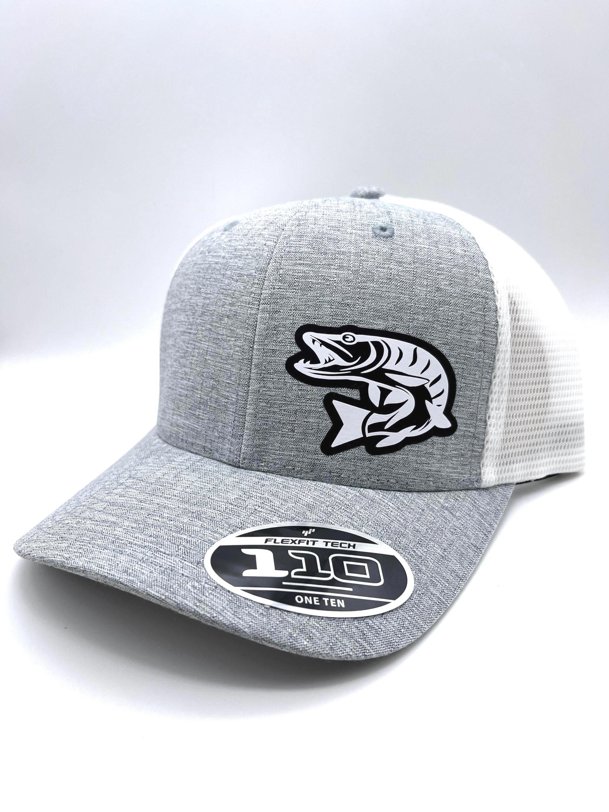 Musky Fishing SnapBack Adjustable Hat with multiple hat color options
