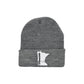 Minnesota Winter Knit Cuffed Hat | Beanie | Dark Gray | Light Gray |