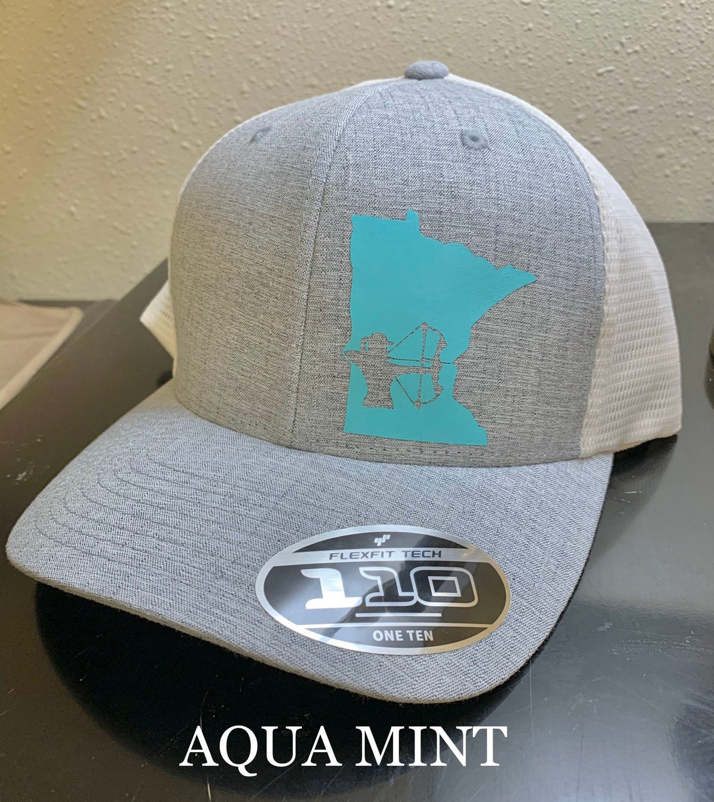 Any State Women's Archery Light Gray/White Flex fit Snapback Hat