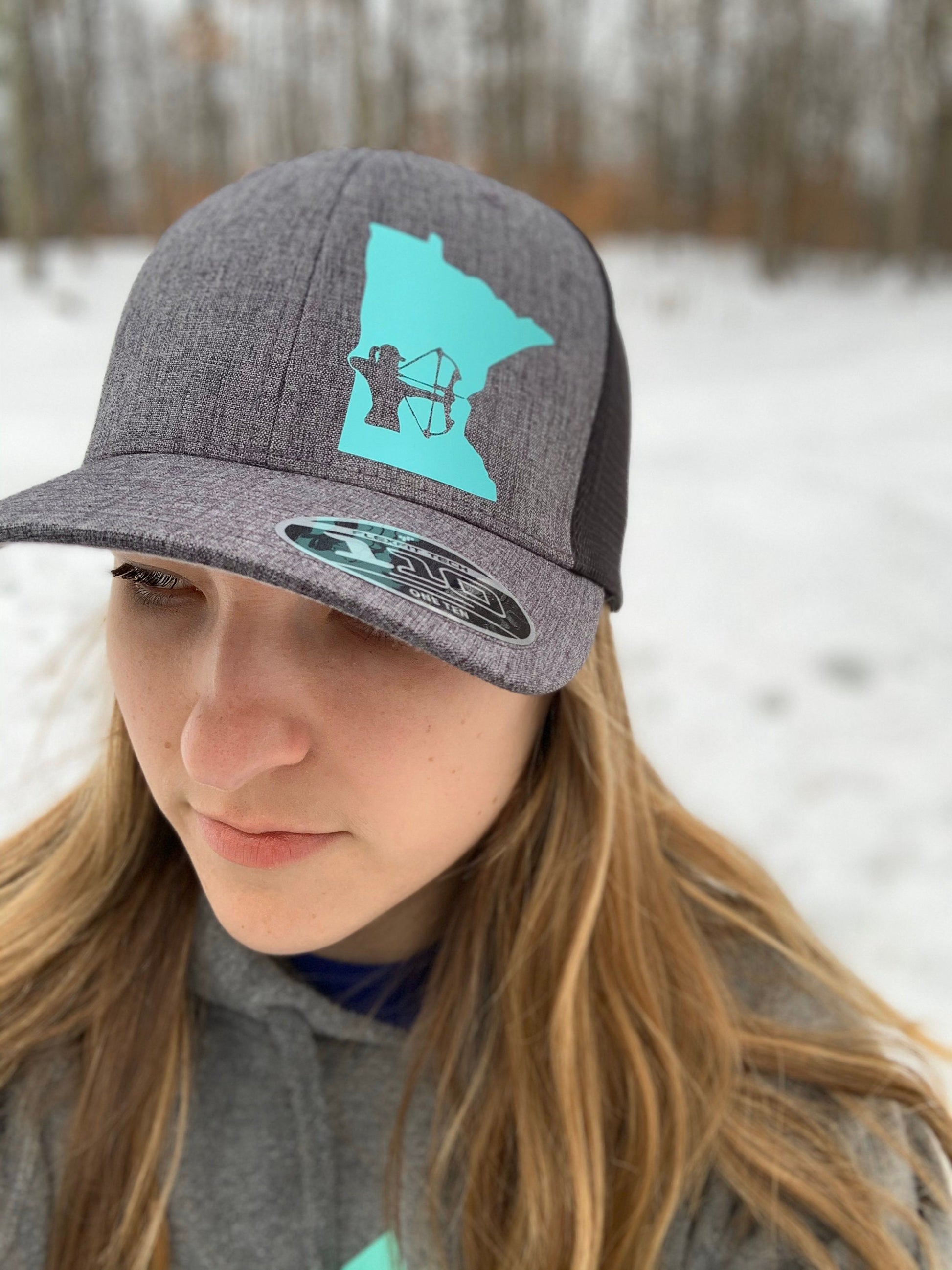 Any State Women's Archery Dark Gray/Black Flexfit Snapback Hat