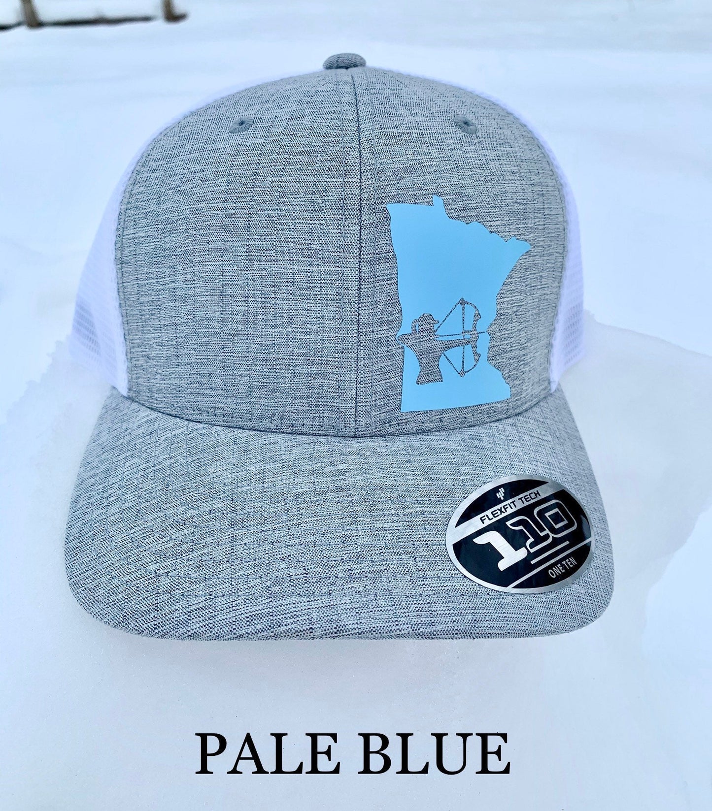 Any State Women's Archery Light Gray/White Flex fit Snapback Hat