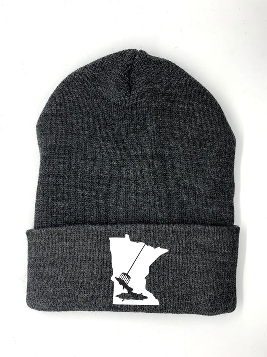 Any State Ice Spear Fishing Winter Knit Hat