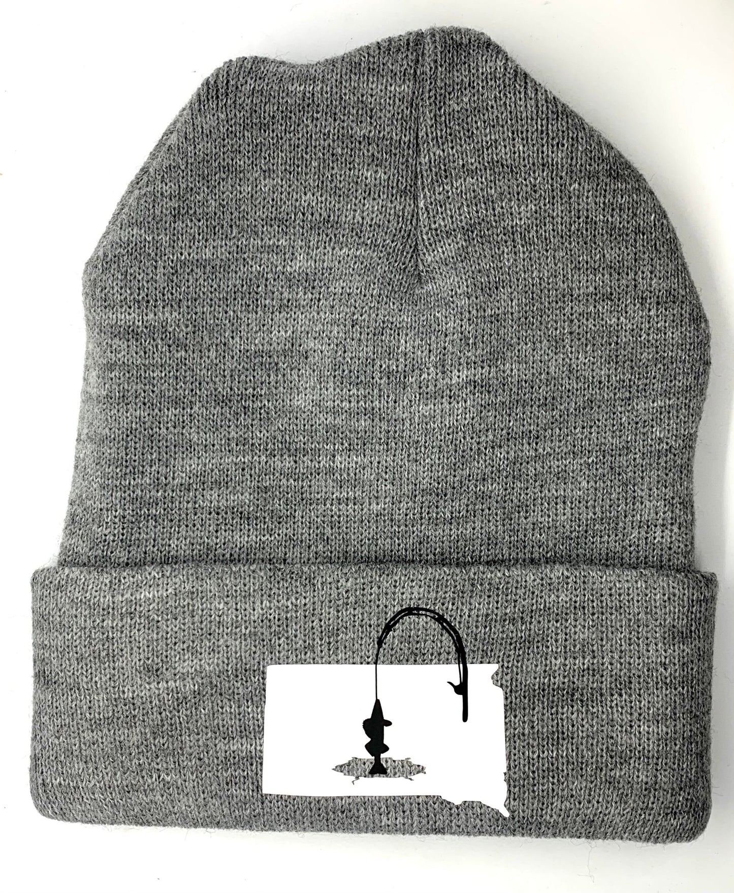 South Dakota Ice Fishing Winter Knit Hat