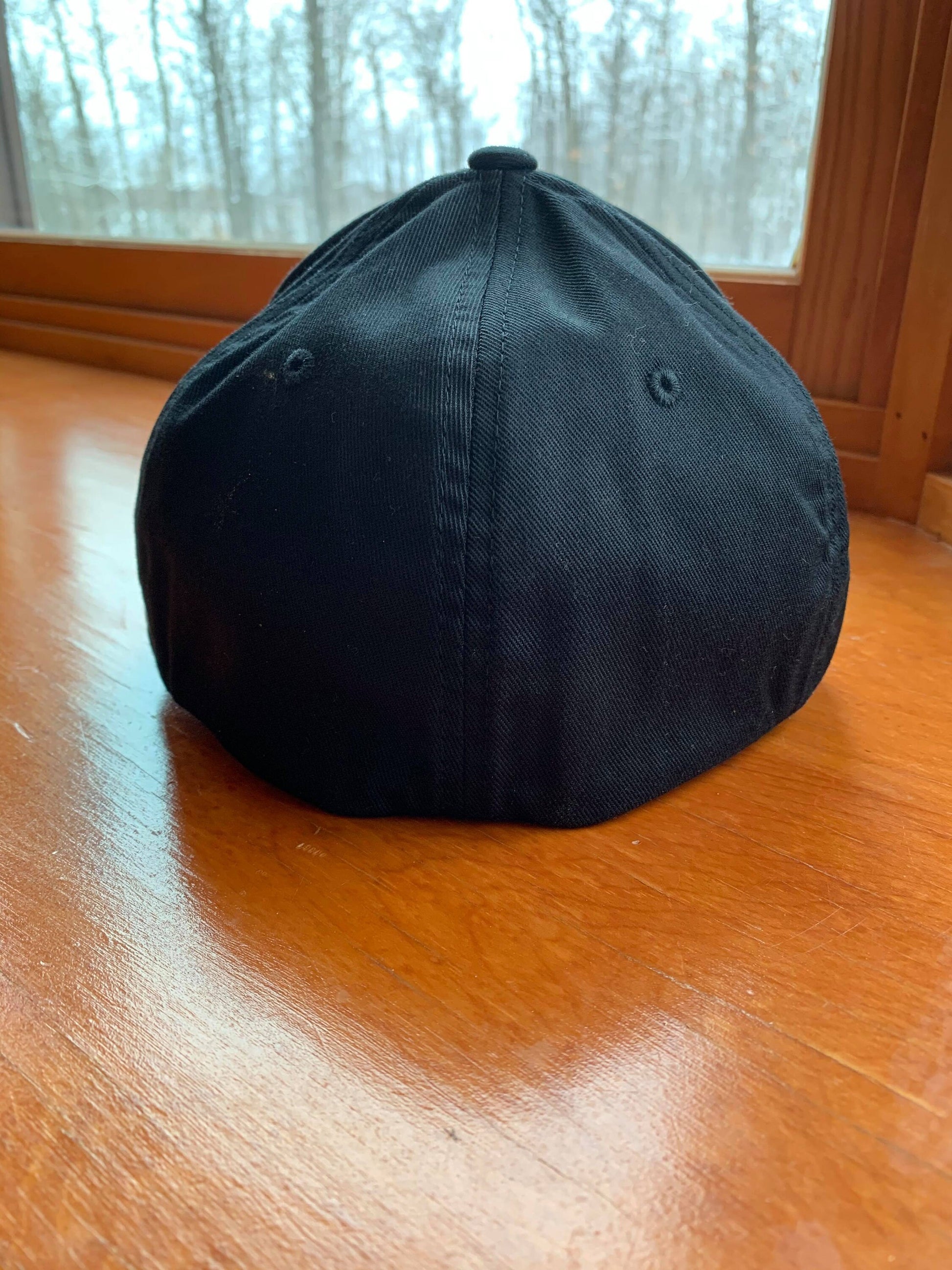 Any State ICE Spear Fishing Black Flexfit Fitted Hat in Multiple Sizes