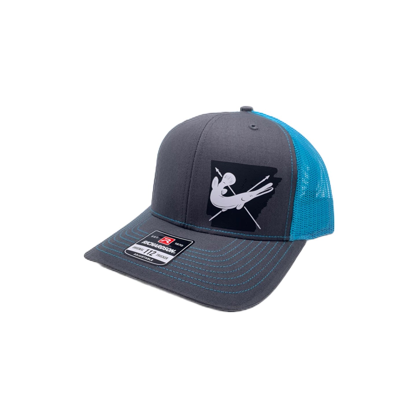 ANY STATE Bowfishing Gar Fish Snap Back Adjustable Hat in multiple color options