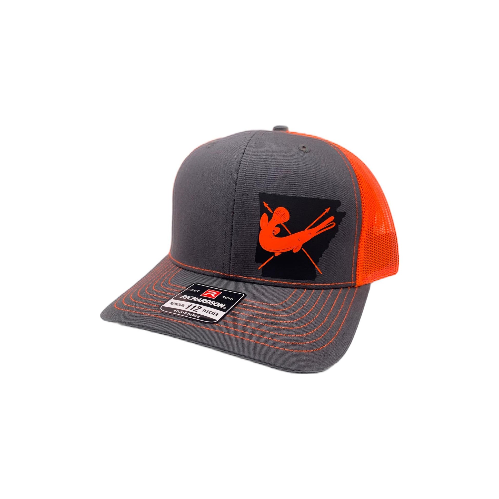 ANY STATE Bowfishing Gar Fish Snap Back Adjustable Hat in multiple color options