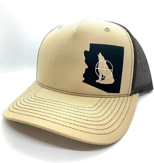 Any State Coyote Hunting Snapback Five Panel Adjustable Hat in two colors