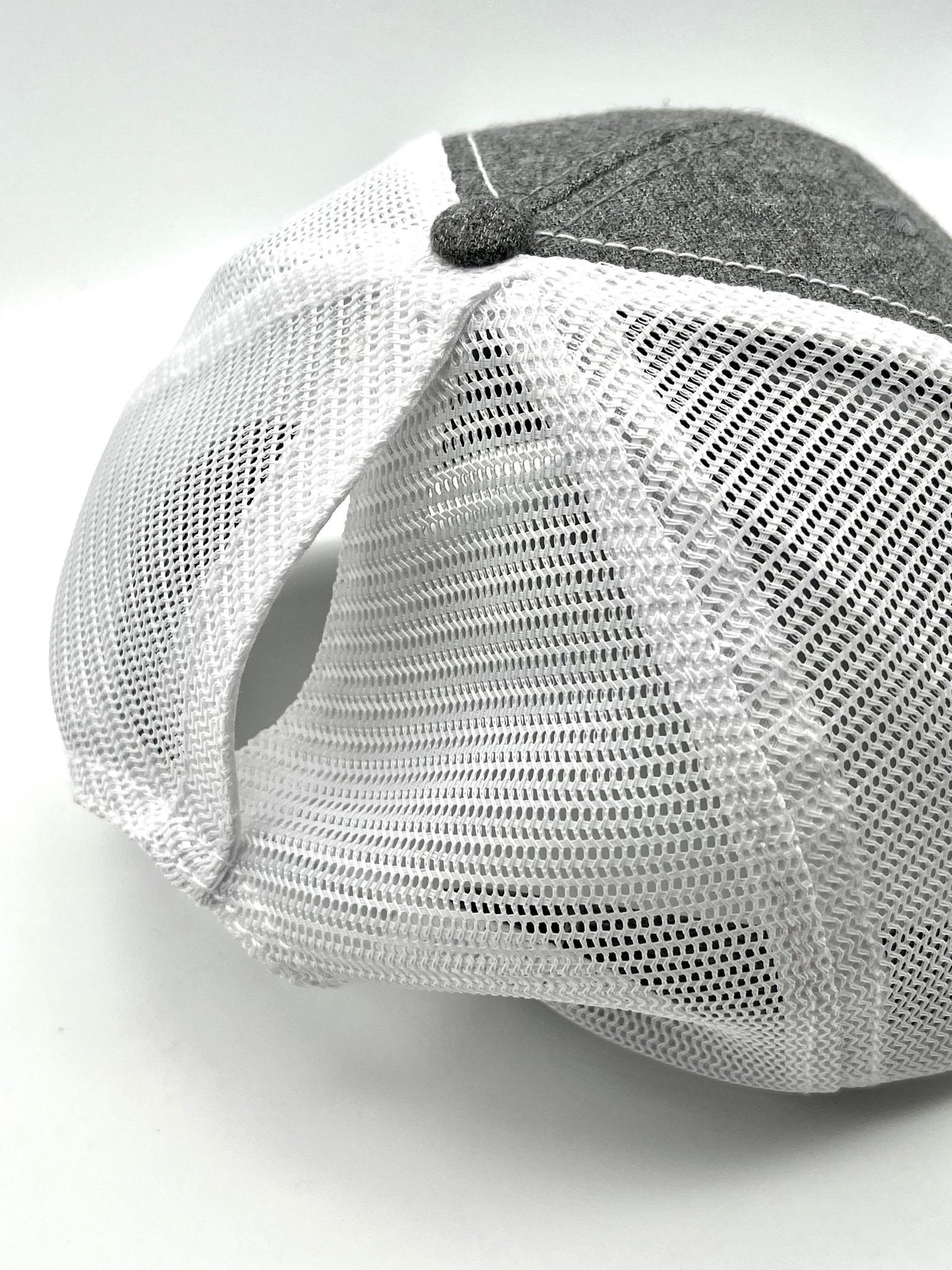 Women's Ice Fishing or Summer Fishing Any State High Ponytail Snapback Hat | High Ponytail | Mess Bun Cap |