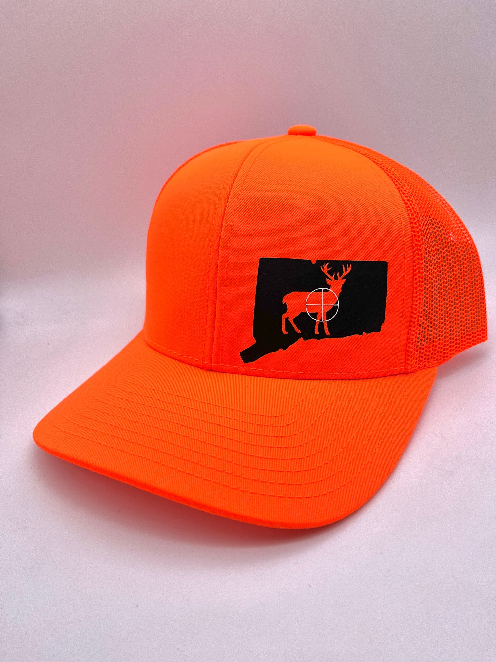 Any State Deer Hunting Firearm Blaze Orange or Charcoal/Neon Orange Snap Back Hat