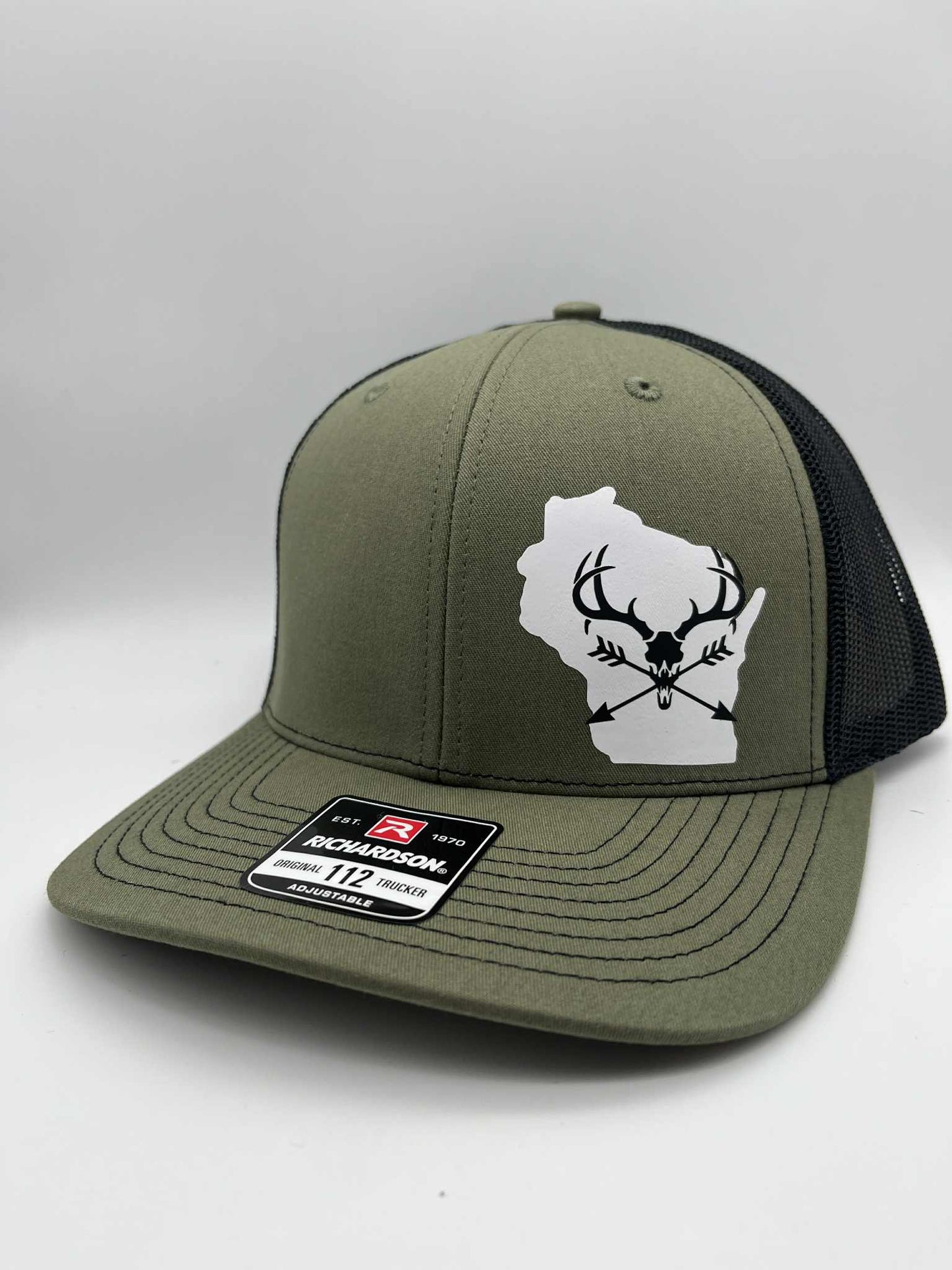 Any State Deer Skull and Arrows Snap Back Hat | Bow Hunting | Deer | Buck |