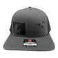 Wyoming pheasant hunting hat with lab on Richardson charcoal and black 
