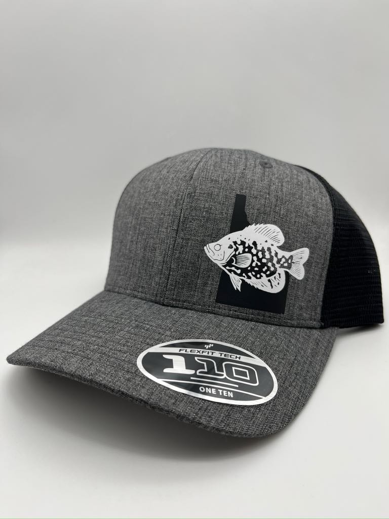 Crappie Fishing Hat – Custom Snapback Trucker Hat (Richardson 112 / Flexfit 110, Multiple Colors)
