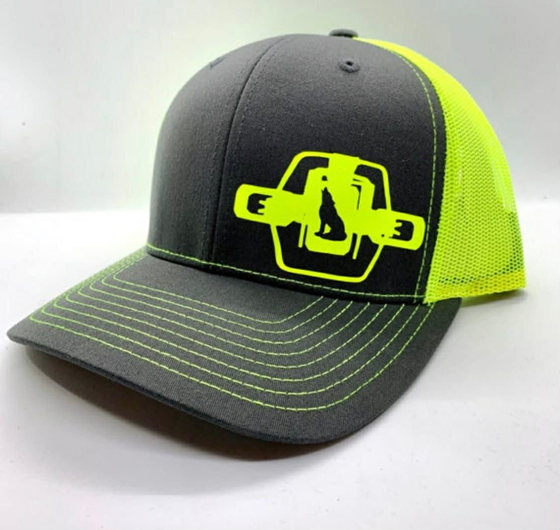 Coyote Trapping Snapback Hat | Foothold Trap Design | Adjustable Trucker Cap