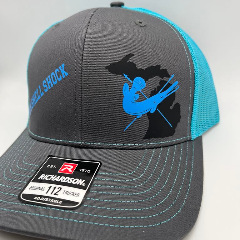 Bowfishing GAR Fish Hat - Custom State Trucker Hat (Snapback)