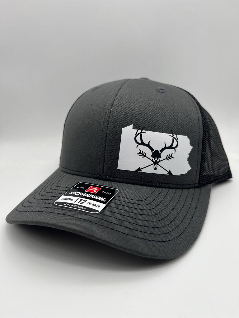 Any State Deer Skull and Arrows Snap Back Hat | Bow Hunting | Deer | Buck |