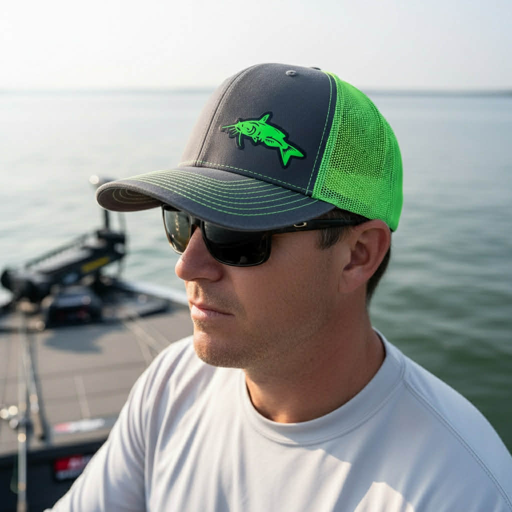Catfish Fishing Snap Back Adjustable Hat with Multiple Hat Options
