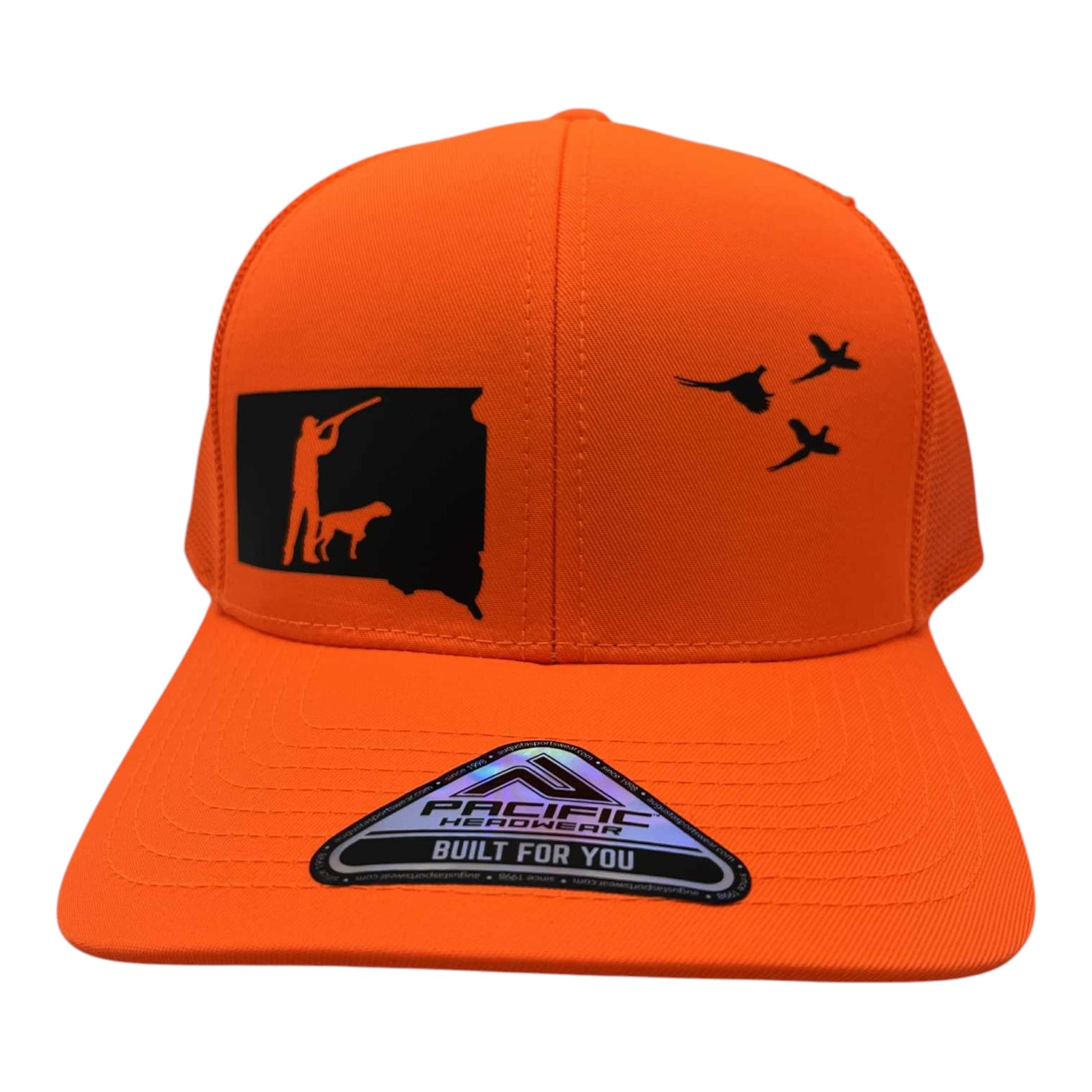 South Dakota pheasant hunting hat with german shorthair