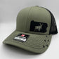 Any State Deer Hunting Firearm Snap Back Adjustable Hat in Multiple Hat Color Options