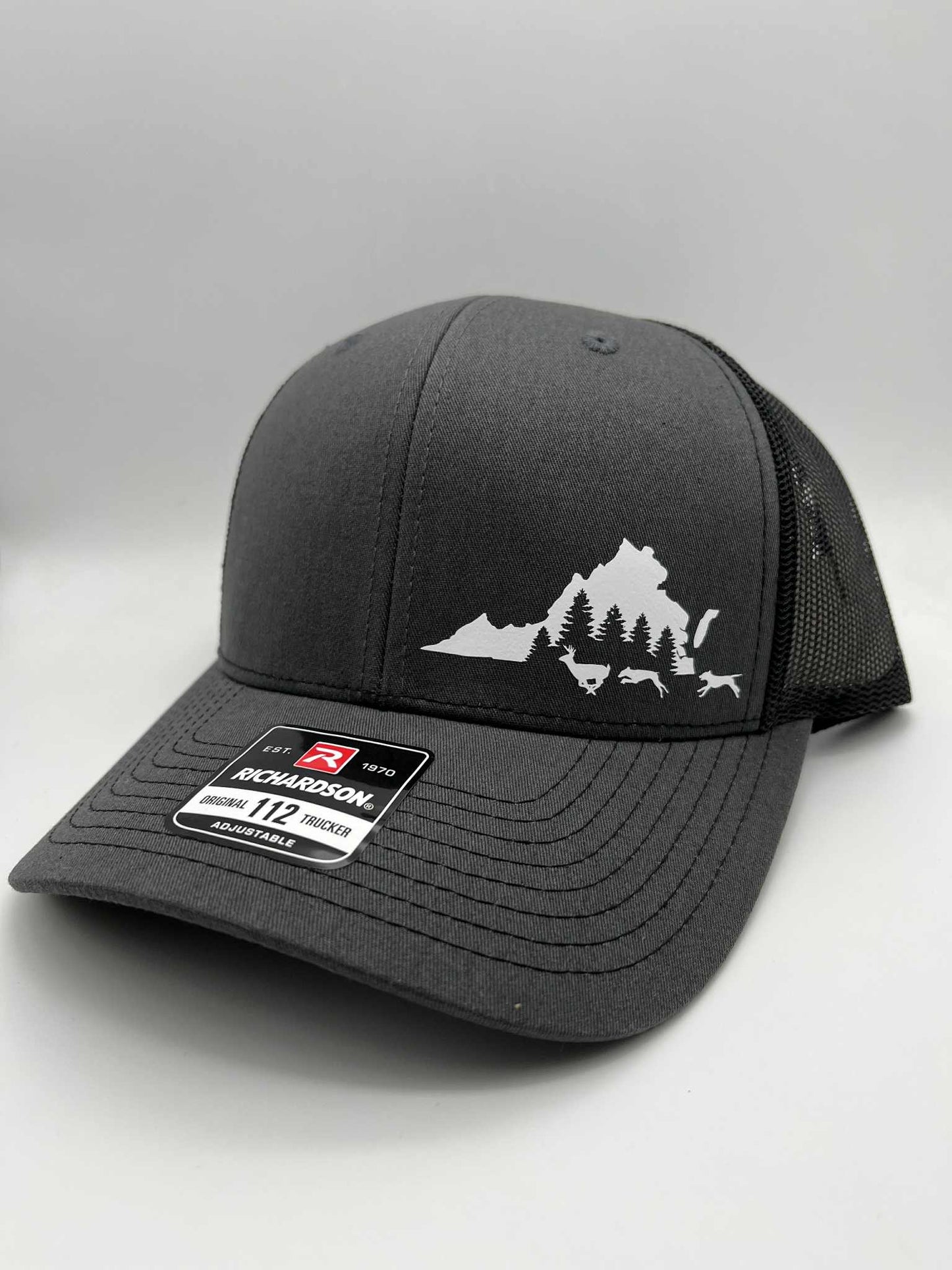 Hound Hunting Hat | Custom State & Animal Trucker Hat | Choose Hat & Design Color | Richardson 112 & Flexfit 110