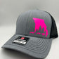 Hound Hunting Hat | Custom State & Animal Trucker Hat | Choose Hat & Design Color | Richardson 112 & Flexfit 110