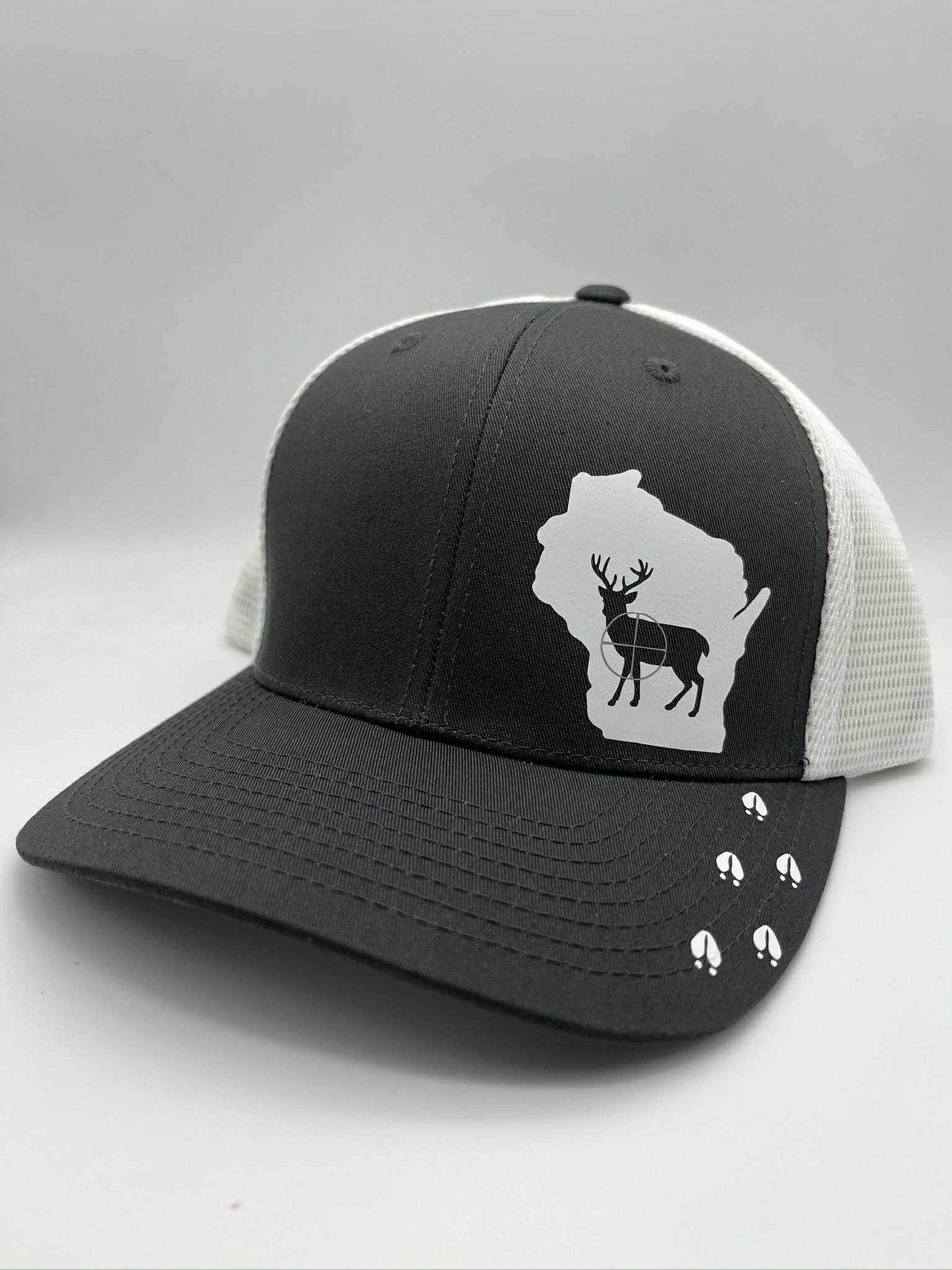 Any State Deer Hunting Firearm Snap Back Adjustable Hat in Multiple Hat Color Options