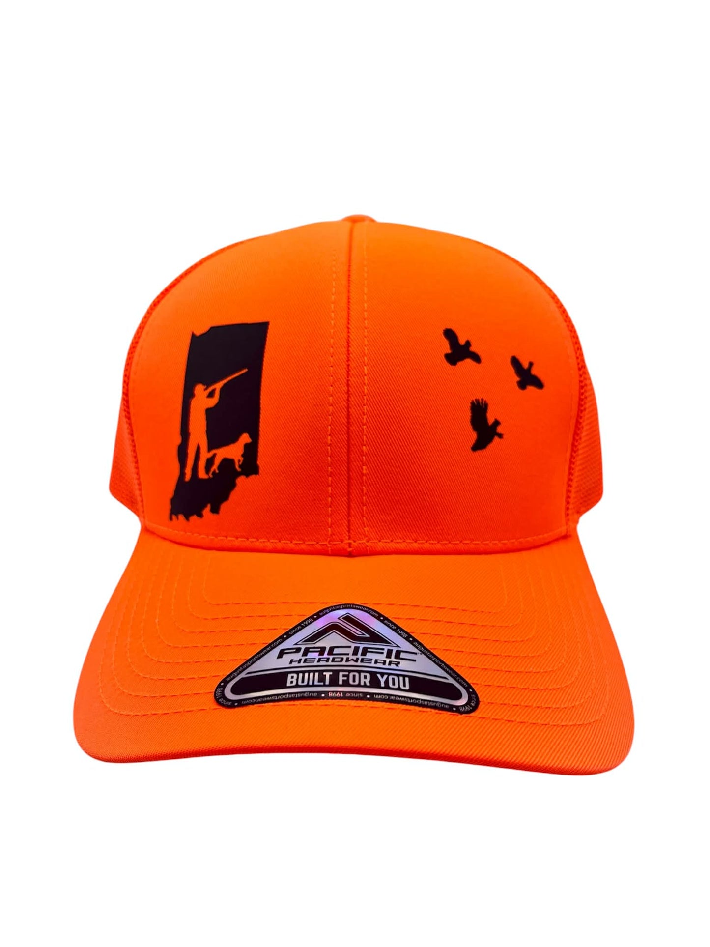 Any State QUAIL Hunter with Dog Snap Back Adjustable Hat in Multiple Hat Color Options