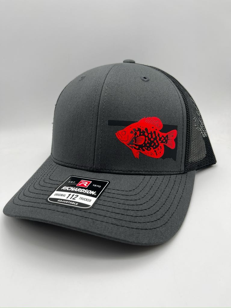 Crappie Fishing Hat – Custom Snapback Trucker Hat (Richardson 112 / Flexfit 110, Multiple Colors)
