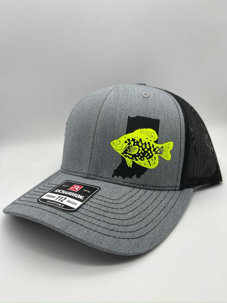 Crappie Fishing Hat – Custom Snapback Trucker Hat (Richardson 112 / Flexfit 110, Multiple Colors)