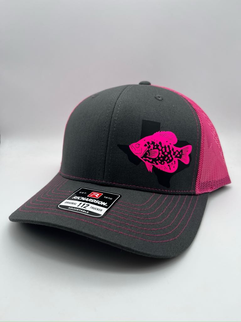 Crappie Fishing Hat – Custom Snapback Trucker Hat (Richardson 112 / Flexfit 110, Multiple Colors)