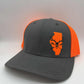 Any State Deer Skull and Arrows Snap Back Hat | Bow Hunting | Deer | Buck |