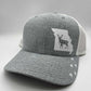 Any State Deer Hunting Firearm Snap Back Adjustable Hat in Multiple Hat Color Options