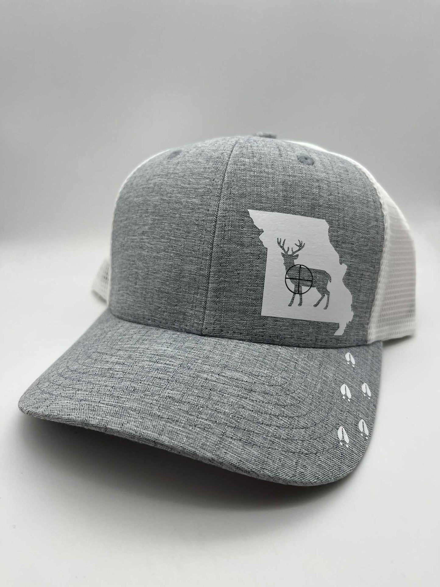 Any State Deer Hunting Firearm Snap Back Adjustable Hat in Multiple Hat Color Options