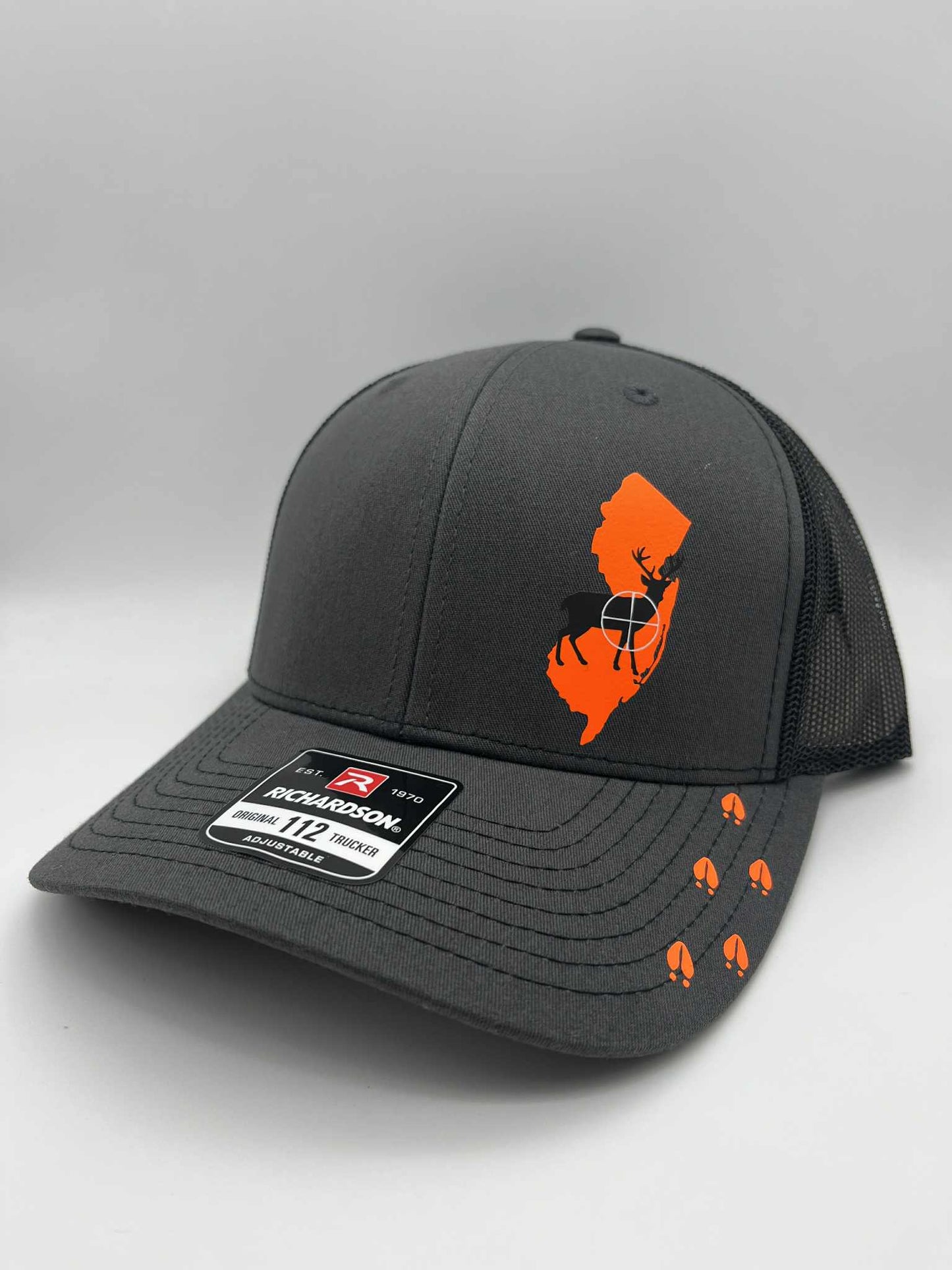 Any State Deer Hunting Firearm Snap Back Adjustable Hat in Multiple Hat Color Options