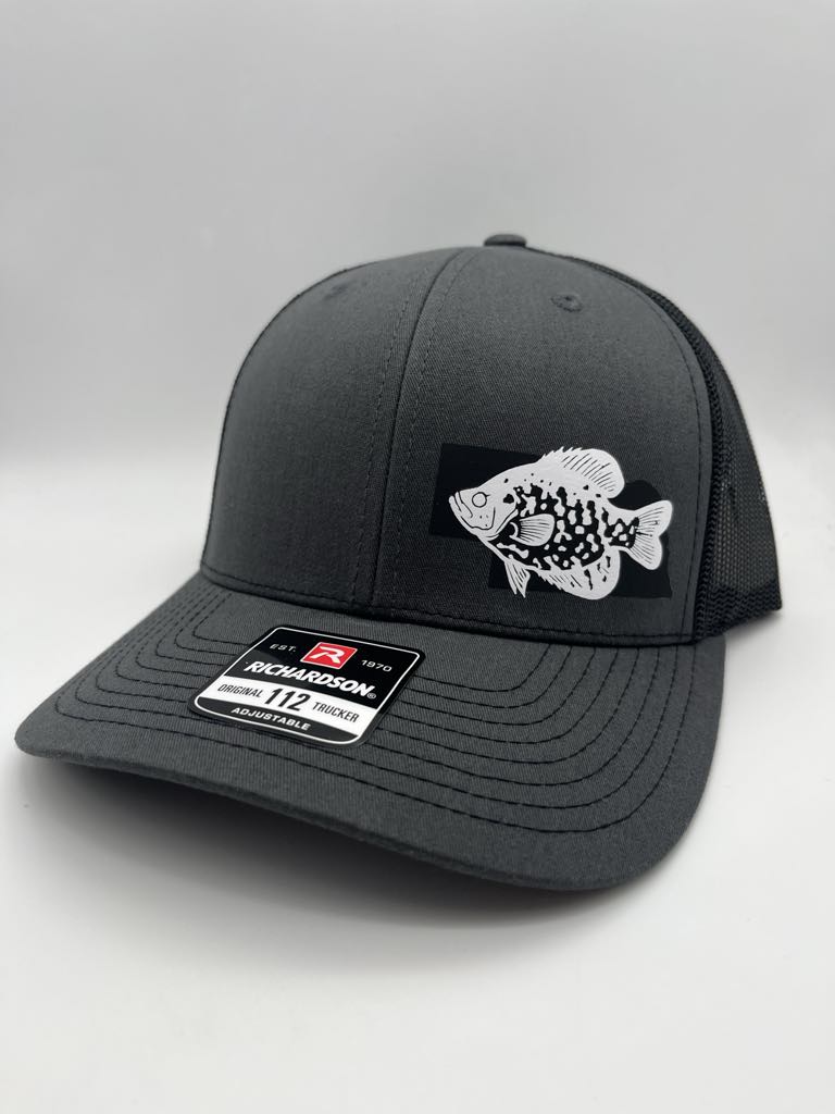 Crappie Fishing Hat – Custom Snapback Trucker Hat (Richardson 112 / Flexfit 110, Multiple Colors)