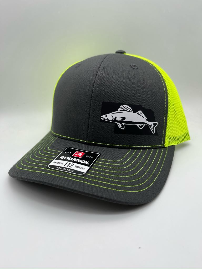 Walleye Fishing Snap Back Adjustable Hat with Multiple Hat Options