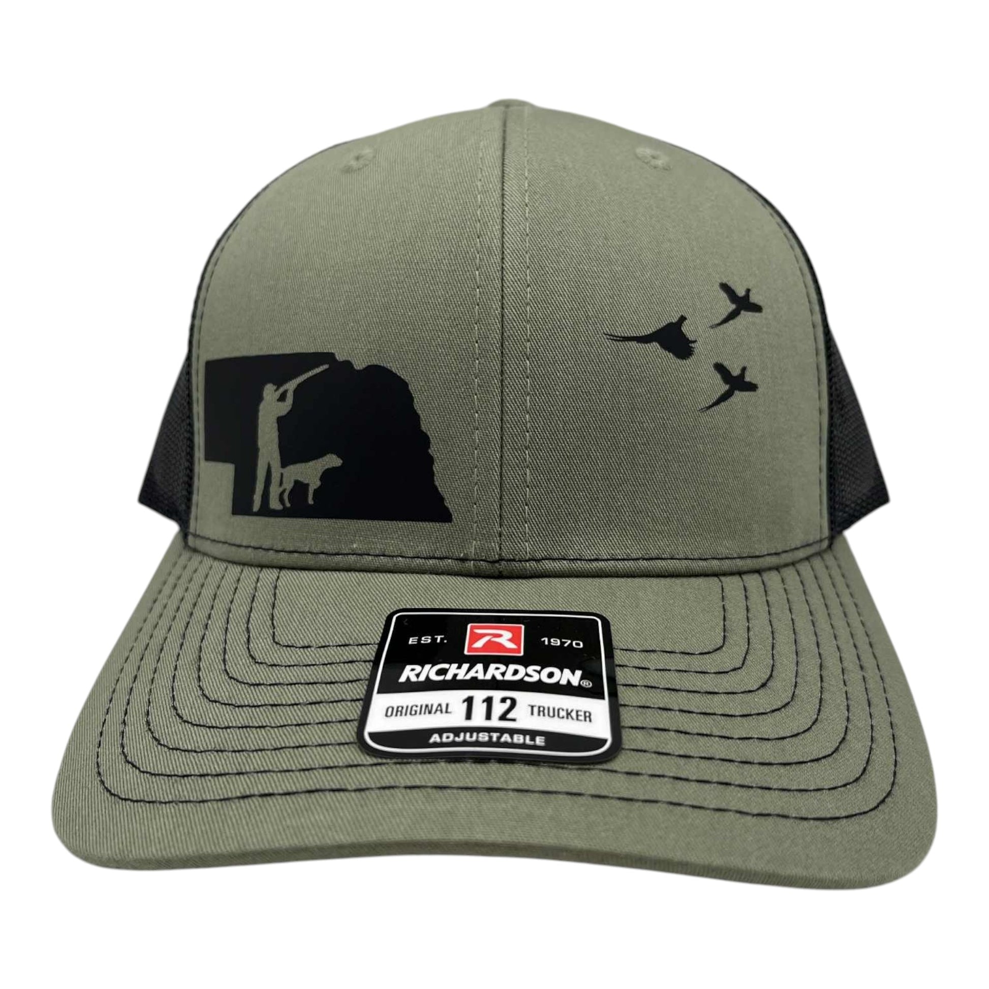 Nebraska Pheasant hunting hat with german shorthair