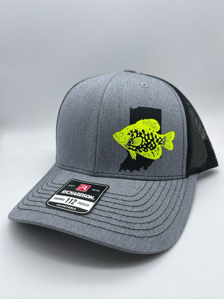 Crappie Fishing Hat – Custom Snapback Trucker Hat (Richardson 112 / Flexfit 110, Multiple Colors)