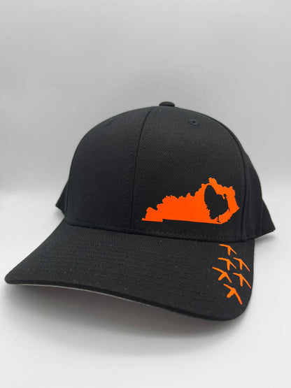 Any State Turkey Hunting Flexfit Fitted Black Hat