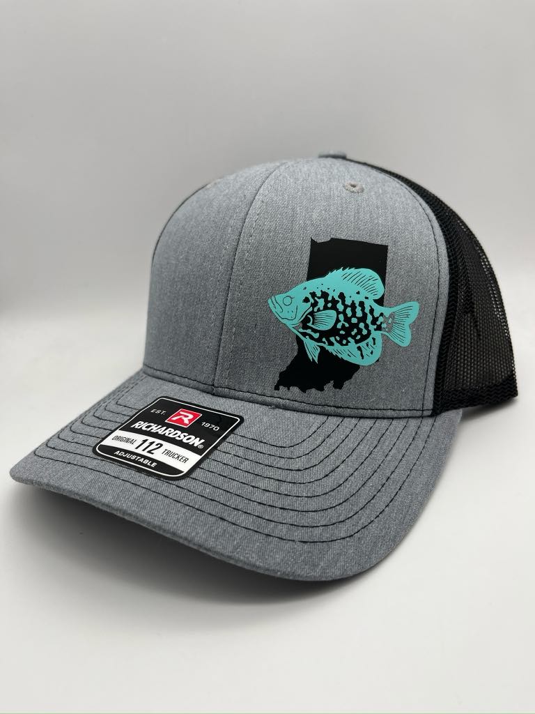 Crappie Fishing Hat – Custom Snapback Trucker Hat (Richardson 112 / Flexfit 110, Multiple Colors)