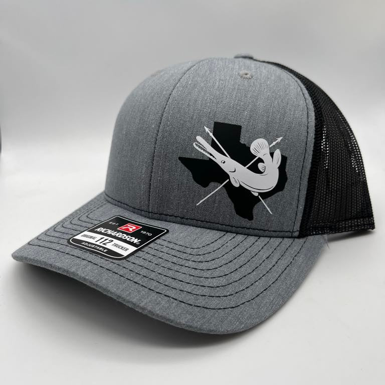 Bowfishing GAR Fish Hat - Custom State Trucker Hat (Snapback)