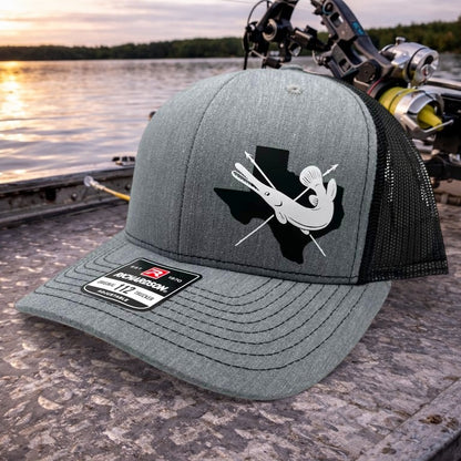 Bowfishing GAR Fish Hat - Custom State Trucker Hat (Snapback)