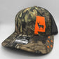 Any State Deer Hunting Firearm Snap Back Adjustable Hat in Multiple Hat Color Options